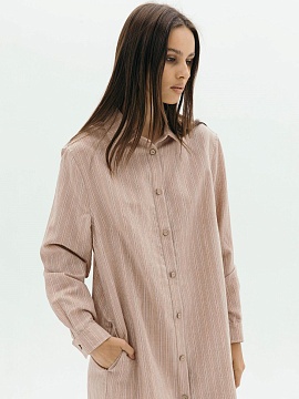 Платье-рубашка Fresh limited pink stripe