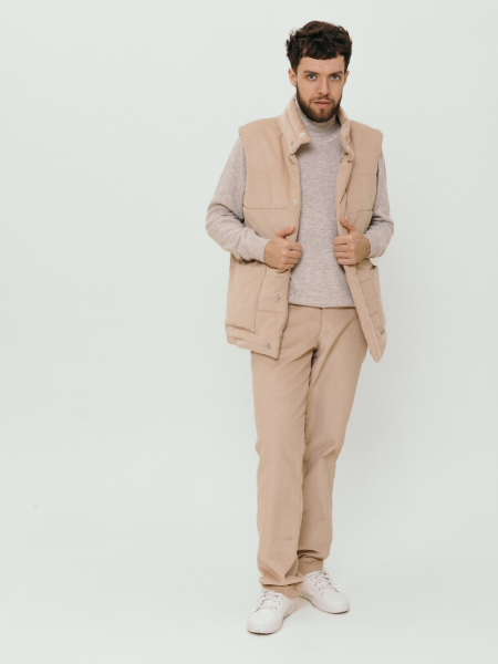 Жилет стеганый velvet Snowfall limited beige