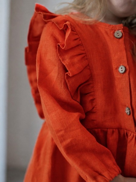 Платье детское Angel limited terracotta