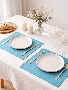 Умягченная салфетка прямоугольная цвет Бирюза