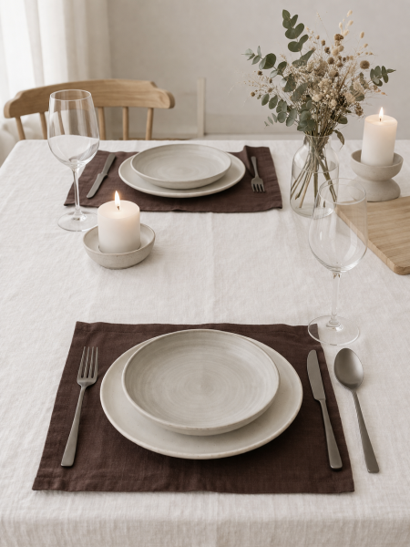 Умягченная салфетка прямоугольная цвет Шоколад