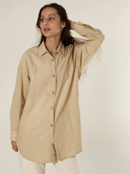 Рубашка velvet Celine natural