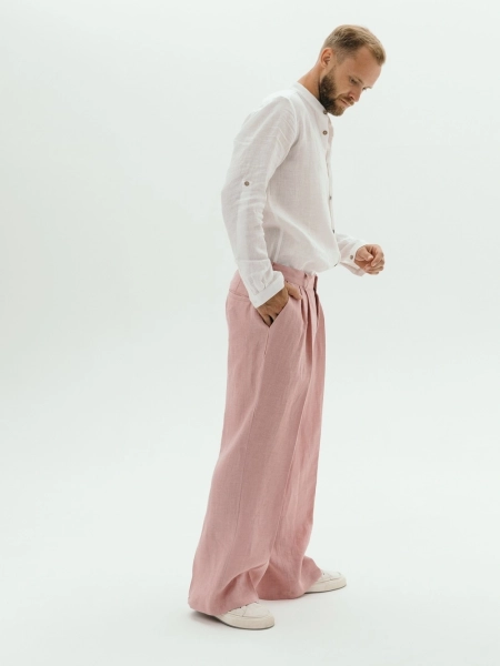 Брюки Wide dusty rose