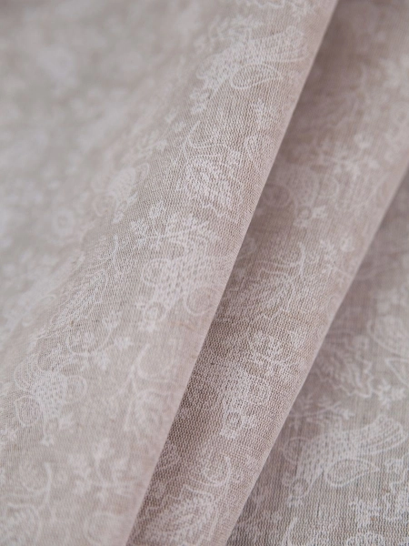 Ткань льняная Птицы