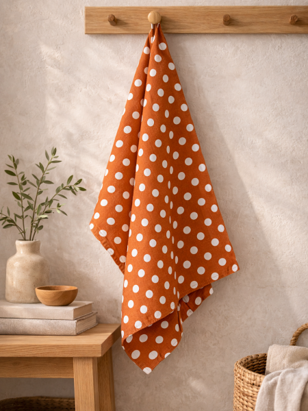 Полотенце льняное Горошек-2