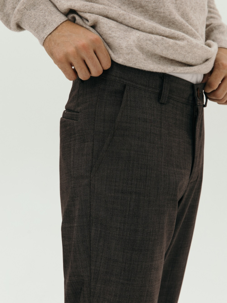 Брюки wool Rick limited chocolate