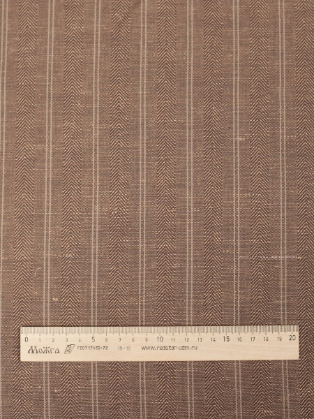 Ткань полульняная Кофе арт.320В