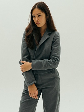 Жакет velvet Classy graphite