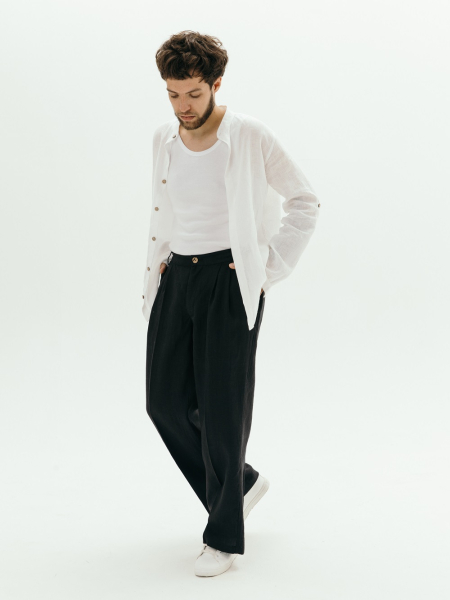 Брюки Wide black
