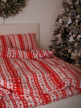 Льняной пододеяльник Олени