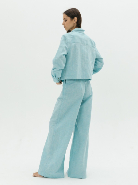 Рубашка Vivid limited turquoise melange