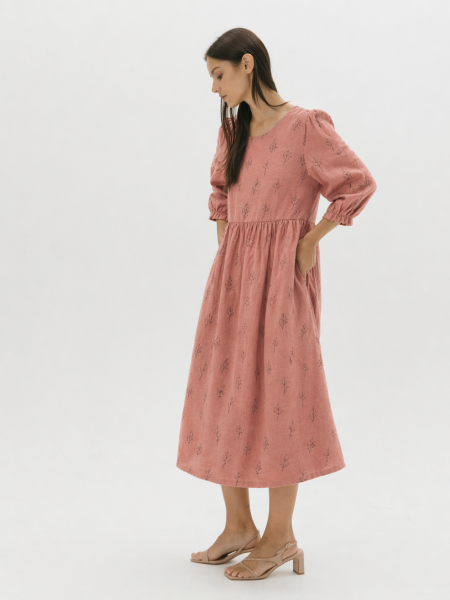 Платье flannel Margo limited dusty rose trees