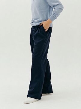 Брюки wool Wide limited sea