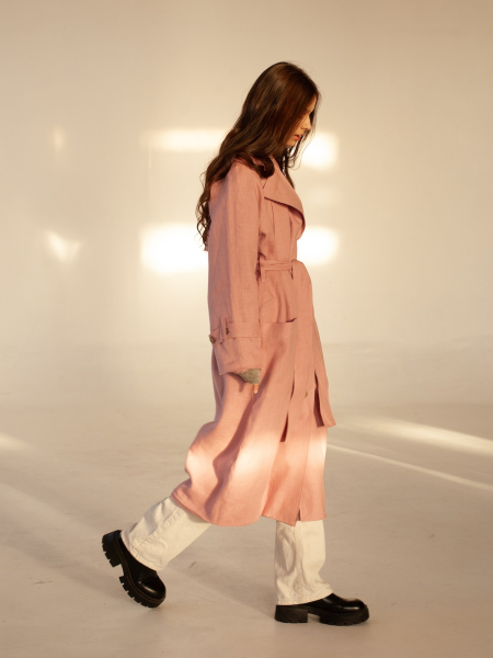 Тренч London dusty rose