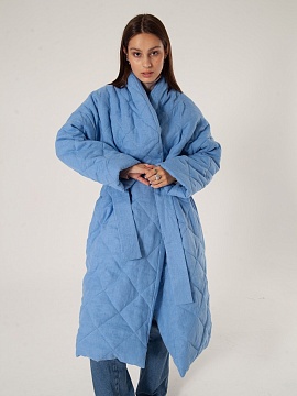 Пальто льняное стеганое Tutto sky