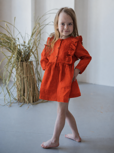 Платье детское Angel limited terracotta