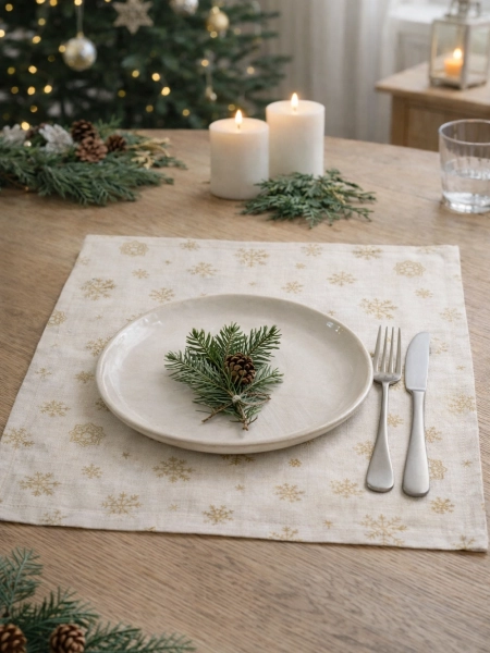 Салфетка льняная Метелица