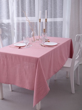 Скатерть льняная Together dusty rose