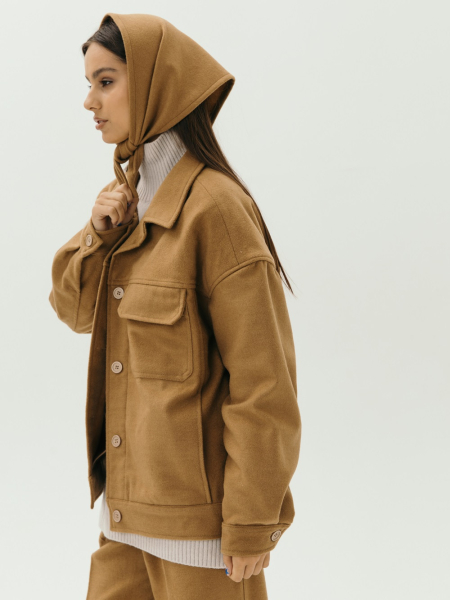 Косынка wool Istoki limited mustard
