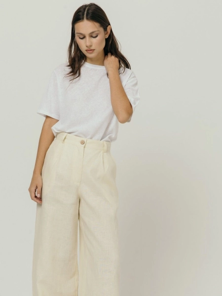 Брюки-палаццо Parisian limited ecru