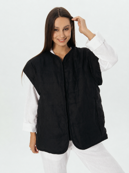 Куртка-жилет Boho black
