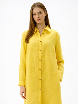 Платье-рубашка Fresh limited yellow