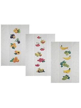Набор льняных полотенец для кухни Сад