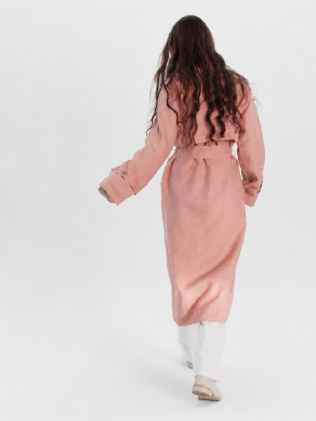 Тренч London dusty rose