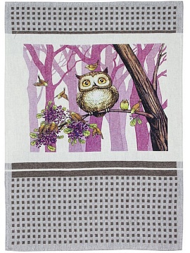 Полотенце льняное Совиная весна