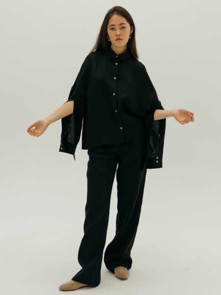 Рубашка Origami black