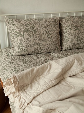 Льняная наволочка прямоугольная Мильфлёр