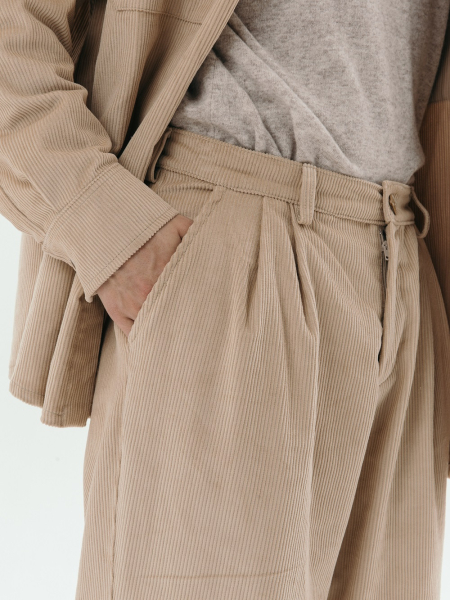 Брюки velvet Wide limited beige