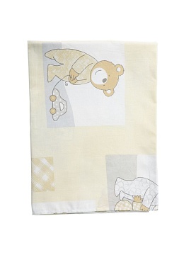 Льняная простыня Медвежата