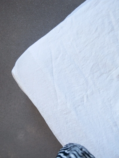 Простыня на резинке двуспальная Easy white