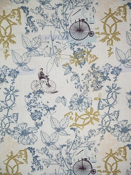 ОСТАТОК меньше метра Ткань льняная Винтажная арт.902В