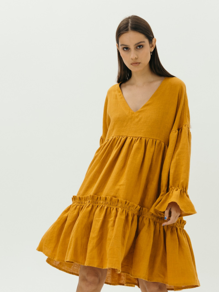 Платье Virginia limited mustard