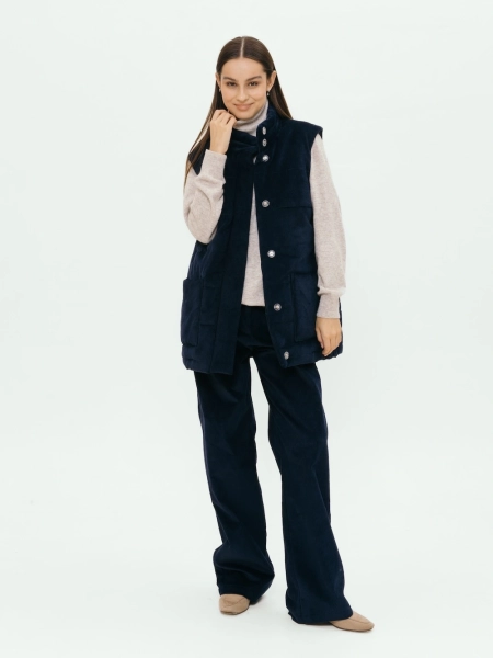 Жилет стеганый velvet Snezhno limited sea