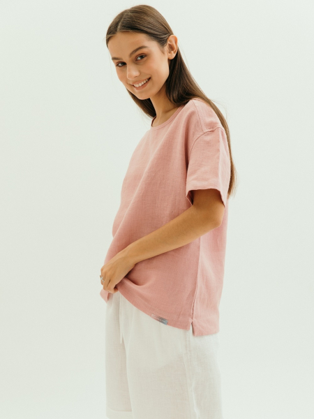 Футболка Basic dusty rose