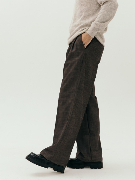 Брюки wool Wide limited chocolate