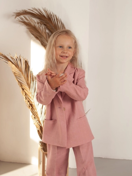 Жакет детский mini boss dusty rose