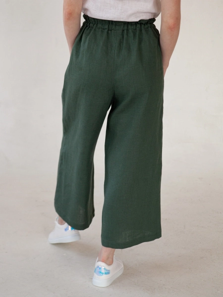 Брюки-кюлоты Kaia limited green