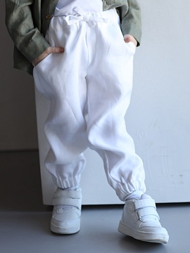 Брюки детские Sandro white