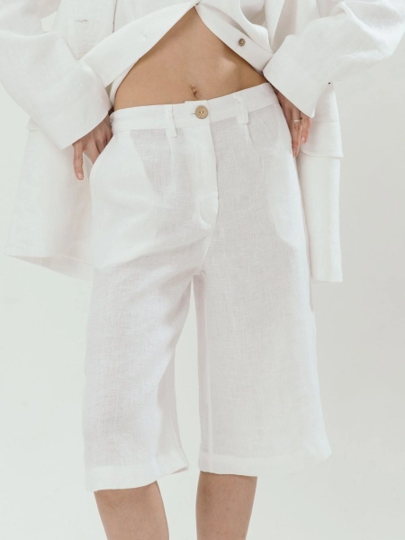 Шорты-бермуды Parisian white