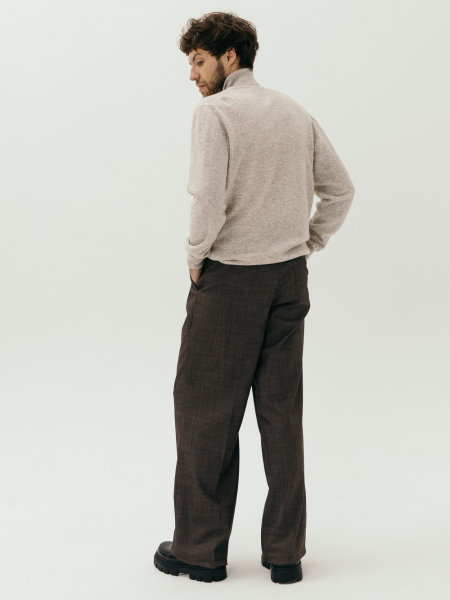 Брюки wool Wide limited chocolate