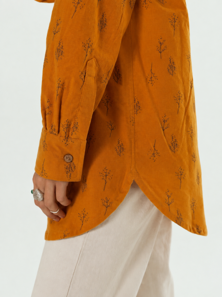Рубашка flannel Celine limited mustard trees