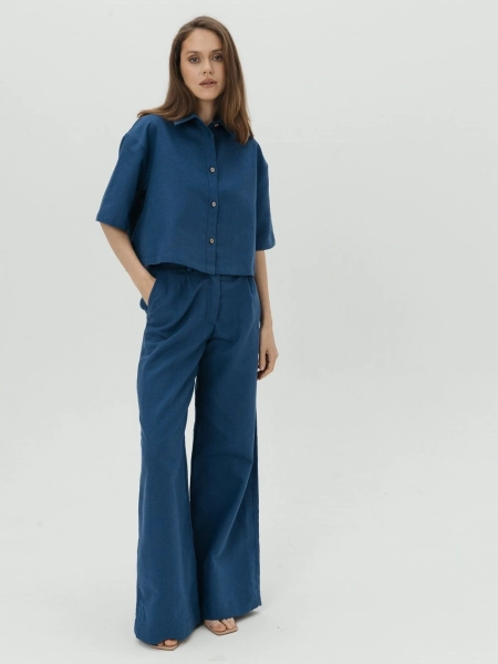 Брюки-палаццо Parisian limited blue