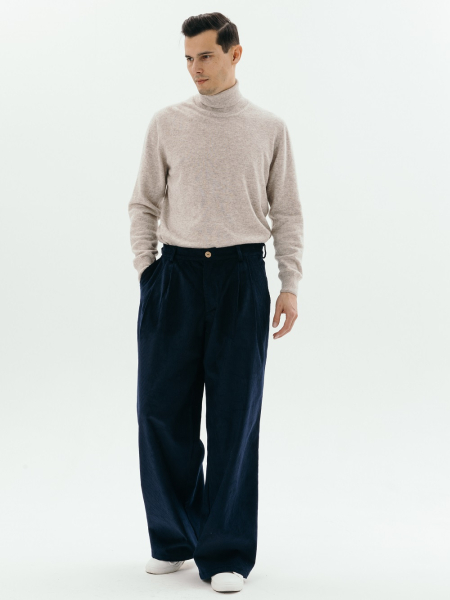 Брюки velvet Wide limited sea