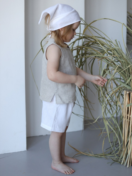 Косынка детская Istoki mini white