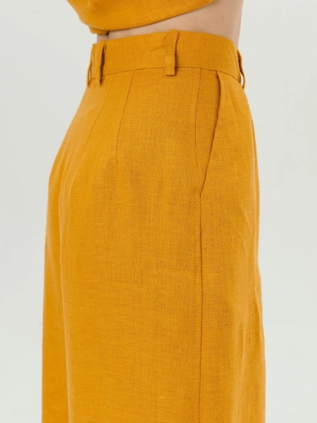 Брюки-палаццо Parisian limited mustard pattern