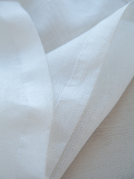 Шторы льняные Timeless white